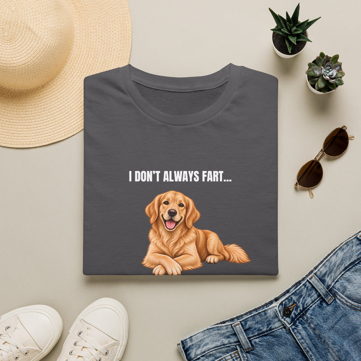 I Don’t Always Fart...But When I Do, I Look At You Accusingly - Golden Retriever Supersoft Unisex T-Shirt