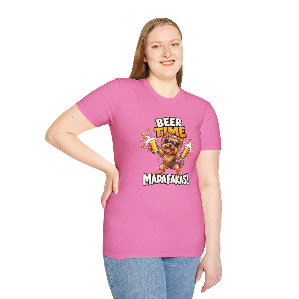 Beer Time, Madafakas! – Yorkshire Terrier - Supersoft Unisex T-shirt