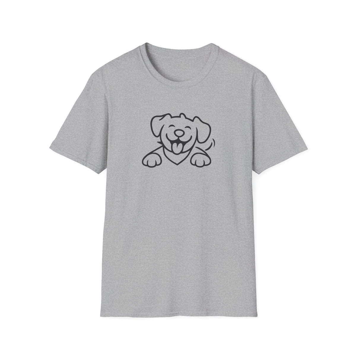 Happy Cartoon Dog –  Supersoft Unisex T-Shirt