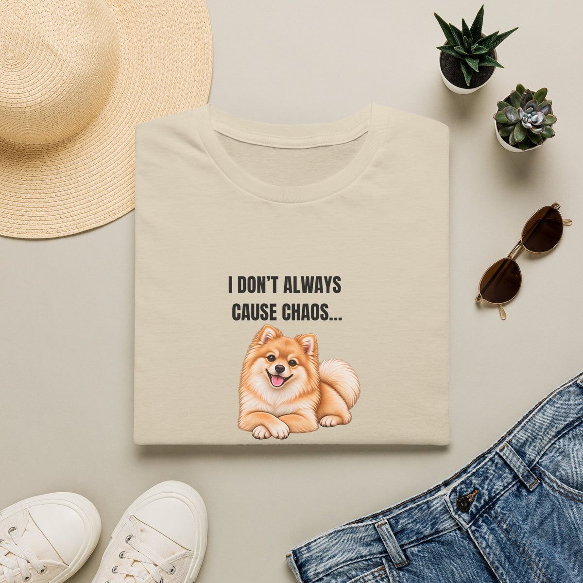 I Don’t Always Cause Chaos...But When I Do, I Call It ‘Fun’ - Pomeranian Supersoft Unisex T-Shirt