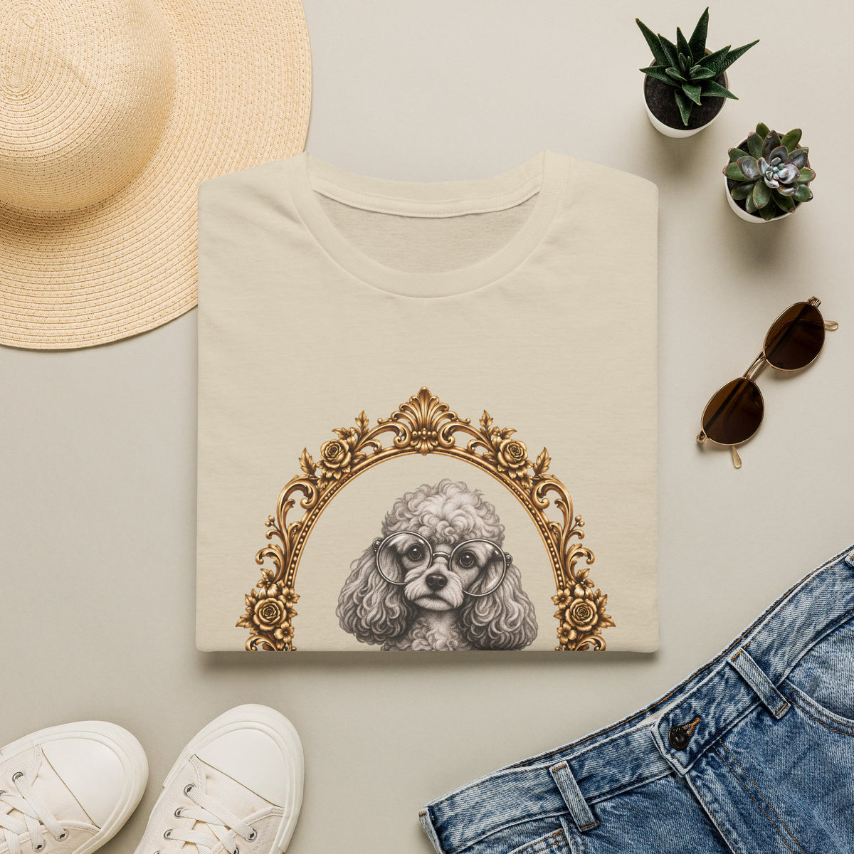 The Esteemed Lady Pawsworth – Poodle - Supersoft Unisex T-shirt