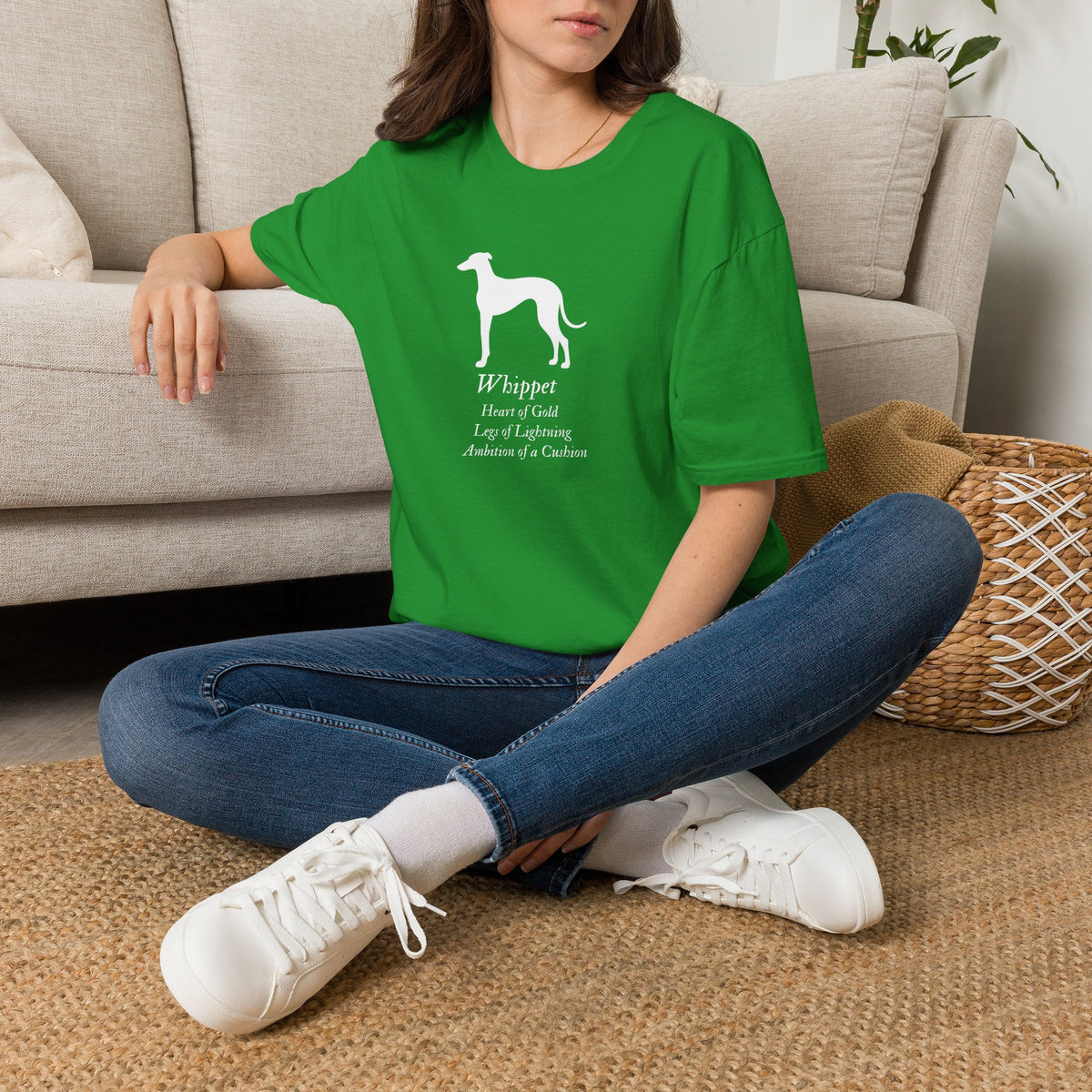 Heart of a Lion - Whippet – Supersoft Unisex T-Shirt