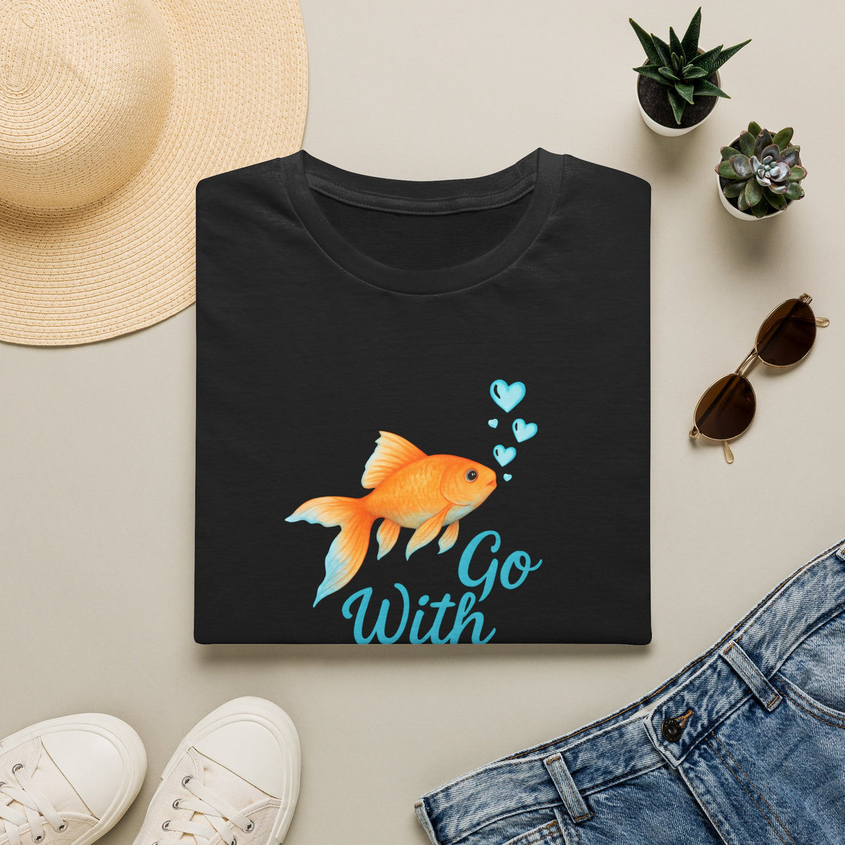 Go With The Flow –  Supersoft Unisex T-Shirt