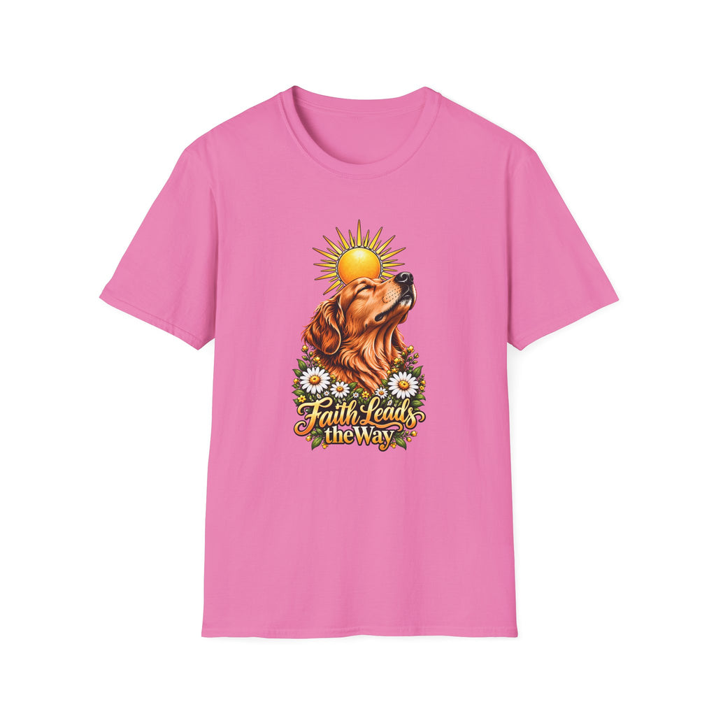 Faith Leads the Way - Golden Retriever - Supersoft Unisex T-shirt