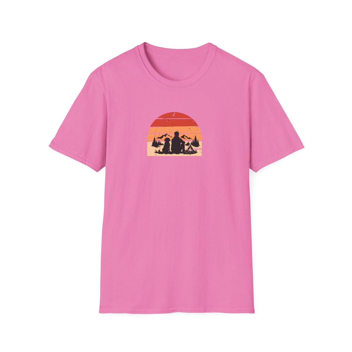 Campfires, Mountains & My Best Friend –  Supersoft Unisex T-Shirt