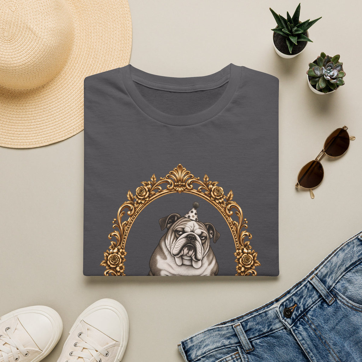 The Reluctant Party Animal – British Bulldog - Supersoft Unisex T-shirt
