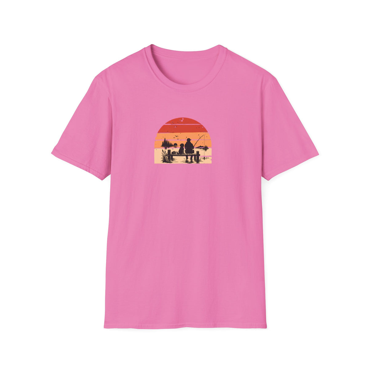 Gone Fishing…Brought the Dog –  Supersoft Unisex T-Shirt