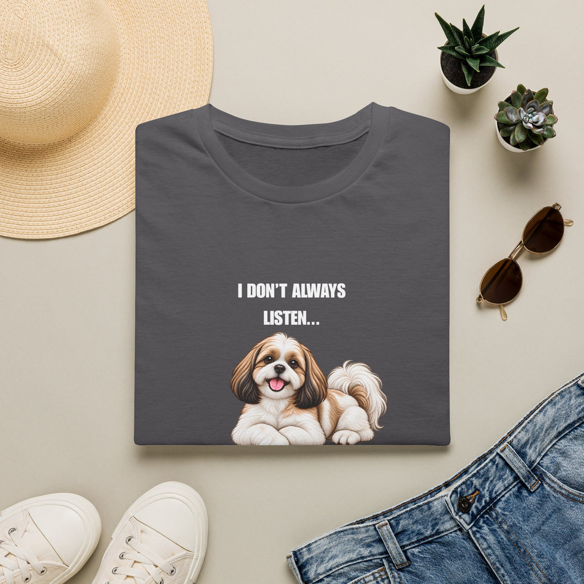 I Don’t Always Listen...But When I Do, I’m Asleep - Shih Tzu Supersoft Unisex T-Shirt