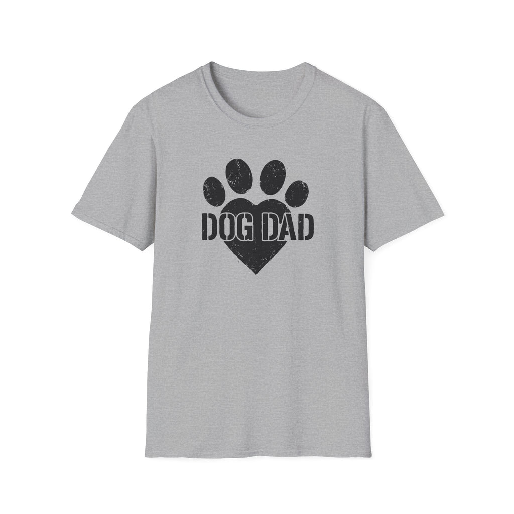 Dog Dad Paw Print –  Supersoft Unisex T-Shirt