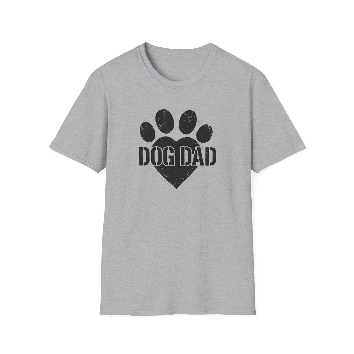 Dog Dad Paw Print –  Supersoft Unisex T-Shirt