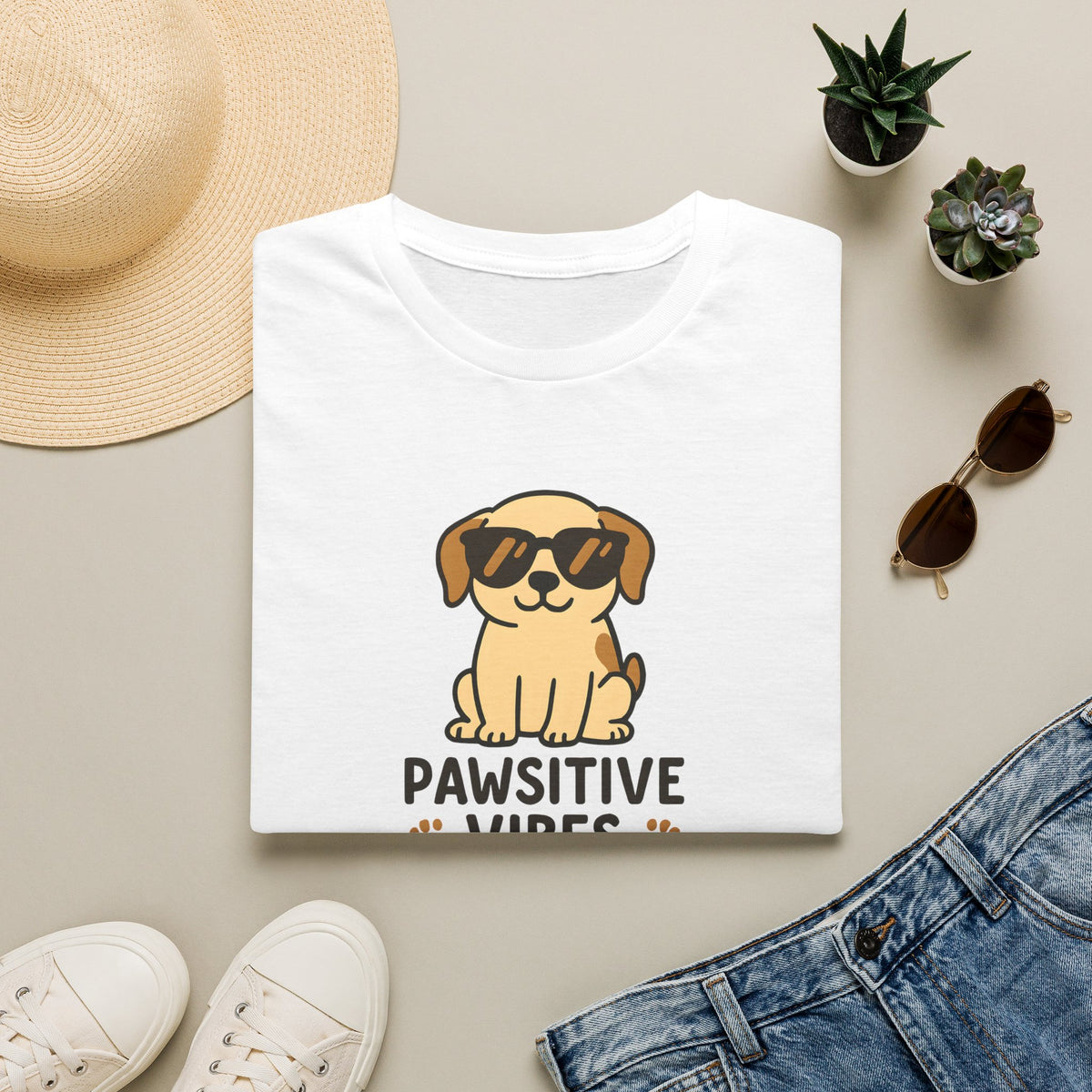 Pawsitive Vibes Only –  Supersoft Unisex T-Shirt