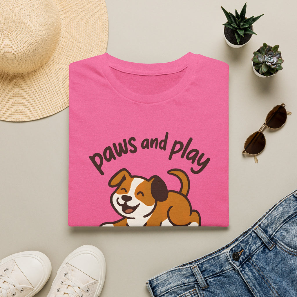 Paws and Play Cute Dog Kawaii –  Supersoft Unisex T-Shirt