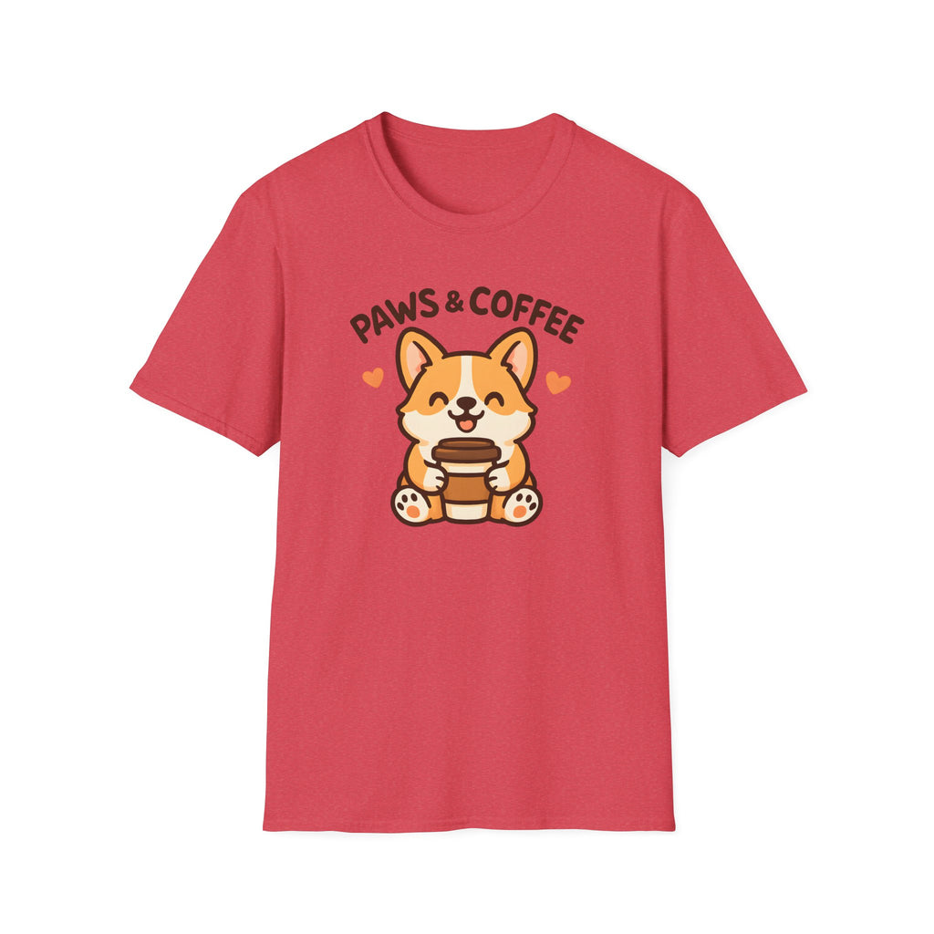 Paws and Coffee –  Supersoft Unisex T-Shirt