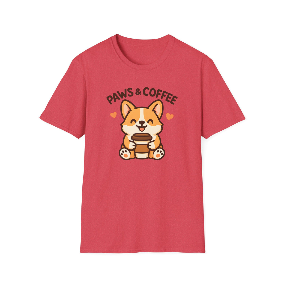 Paws and Coffee –  Supersoft Unisex T-Shirt