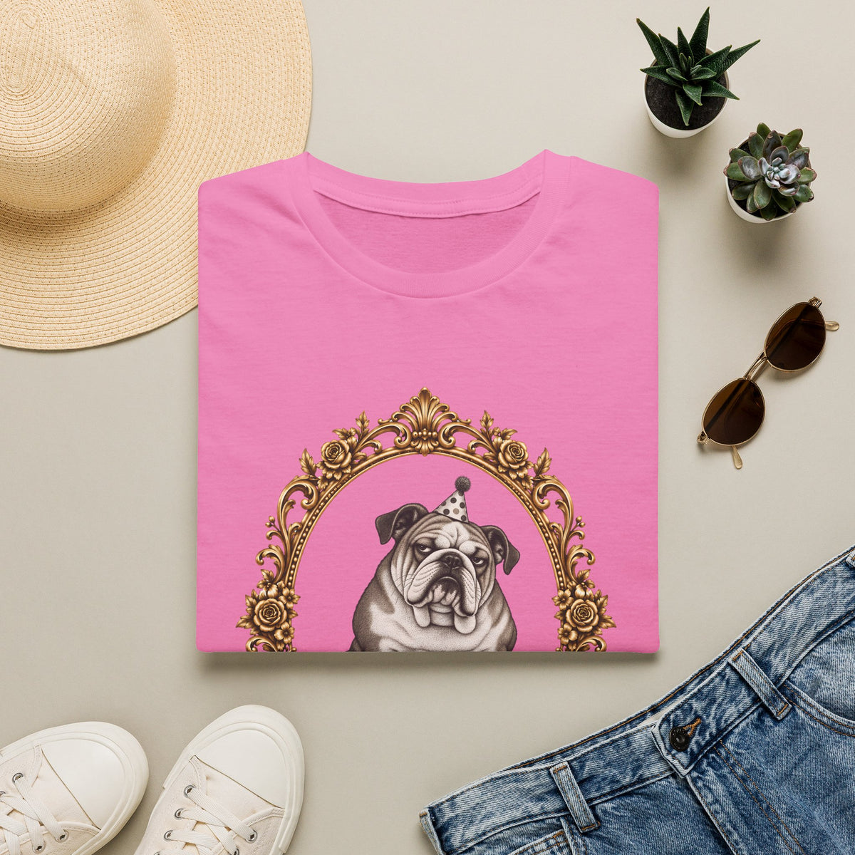 The Reluctant Party Animal – British Bulldog - Supersoft Unisex T-shirt