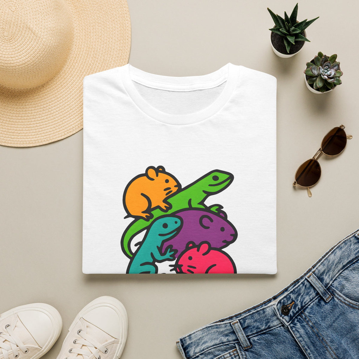 Colourful Animals –  Supersoft Unisex T-Shirt