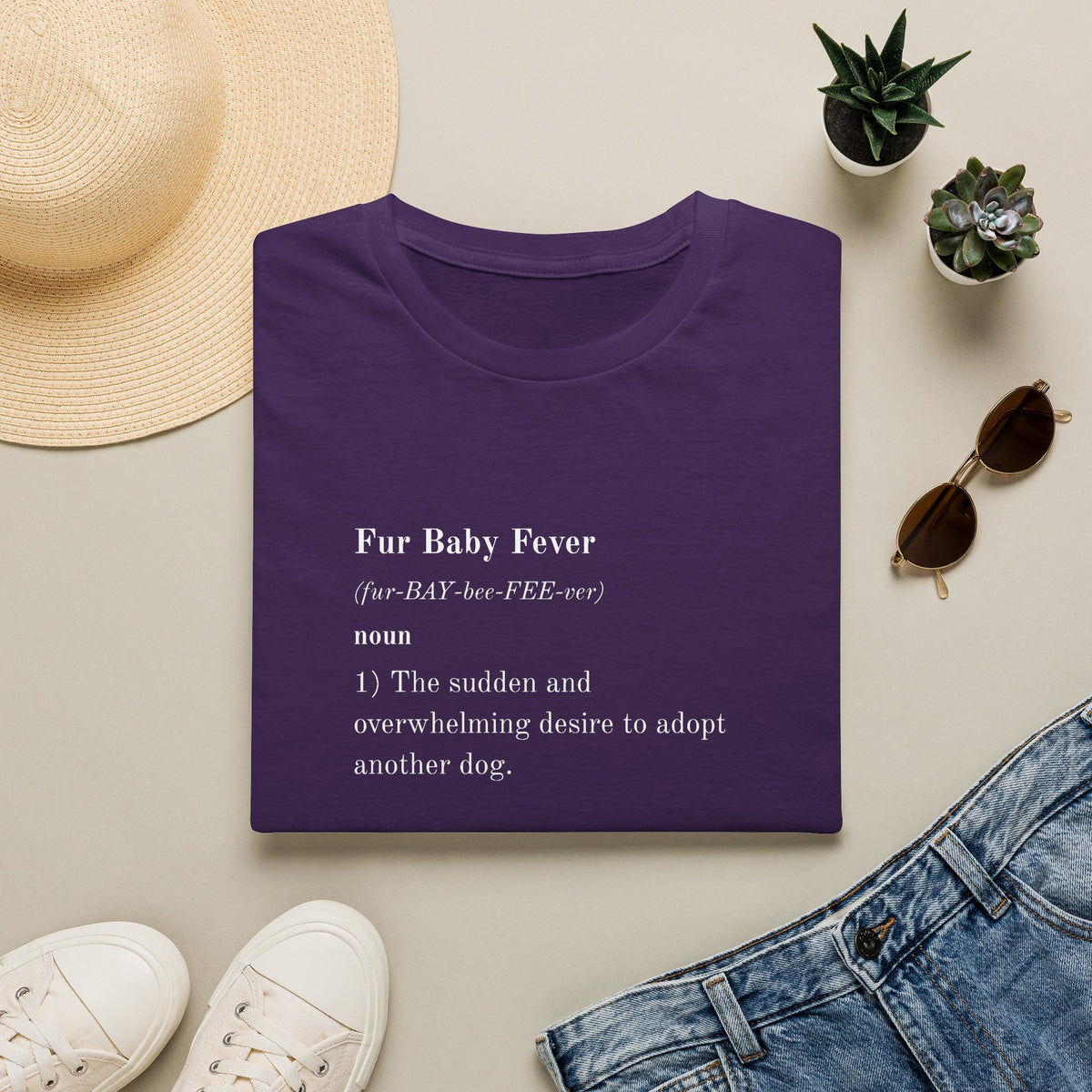 Dictionary of Dog - Fur Baby Fever -  Supersoft Unisex T-Shirt