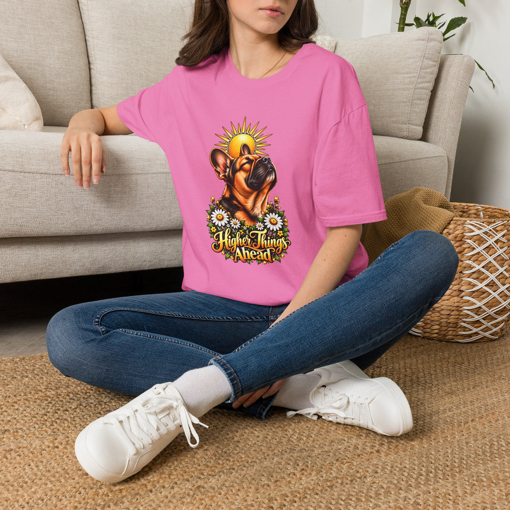 Higher Things Ahead - French Bulldog - Supersoft Unisex T-shirt