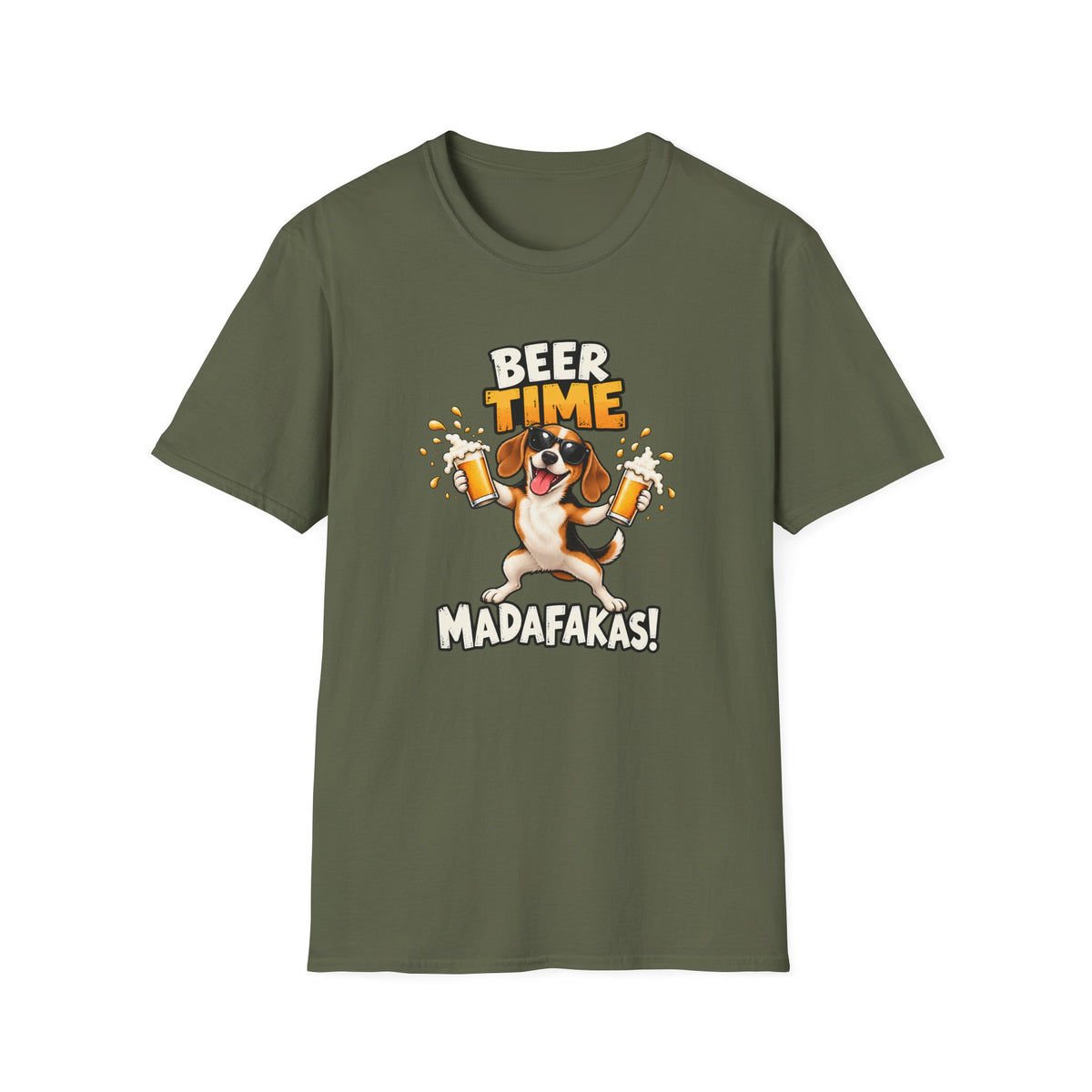 Beer Time, Madafakas! – Beagle - Supersoft Unisex T-shirt