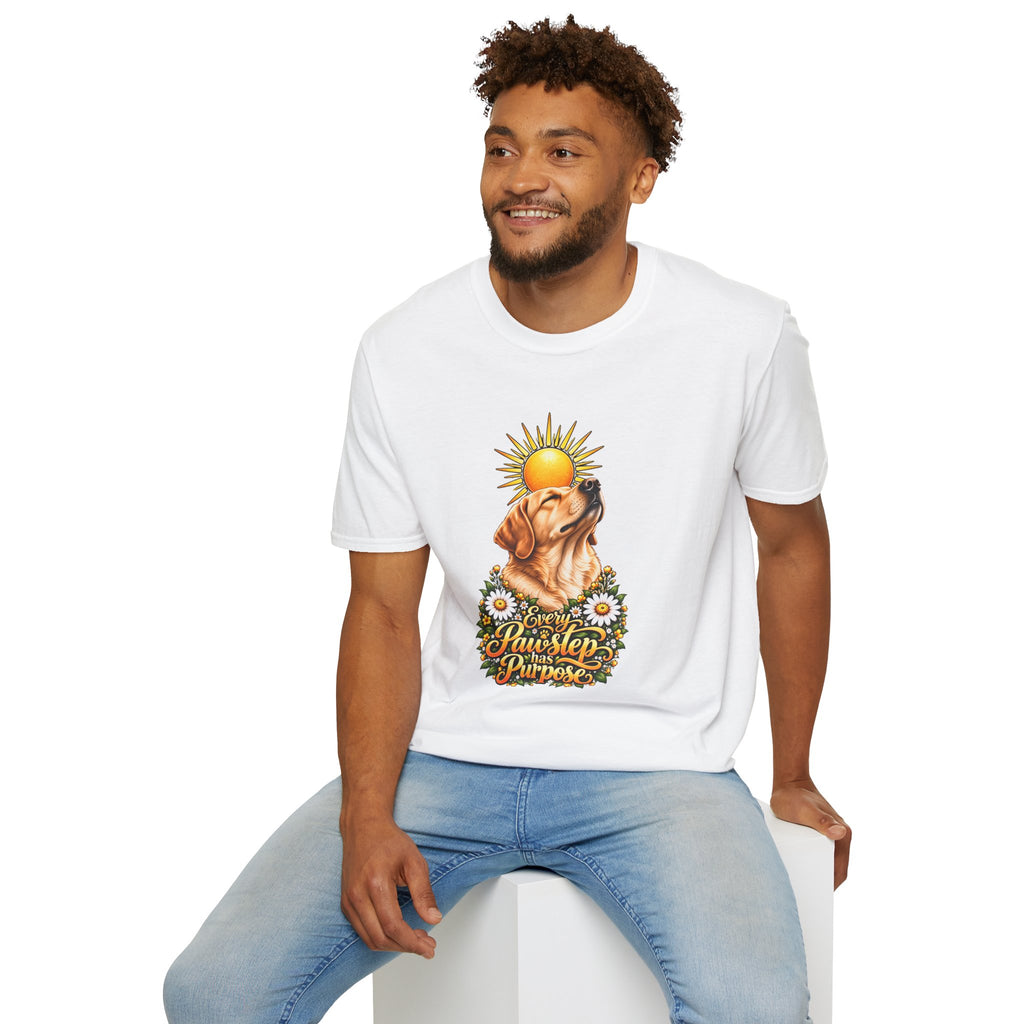 Every Pawstep Has Purpose - Labrador - Supersoft Unisex T-shirt