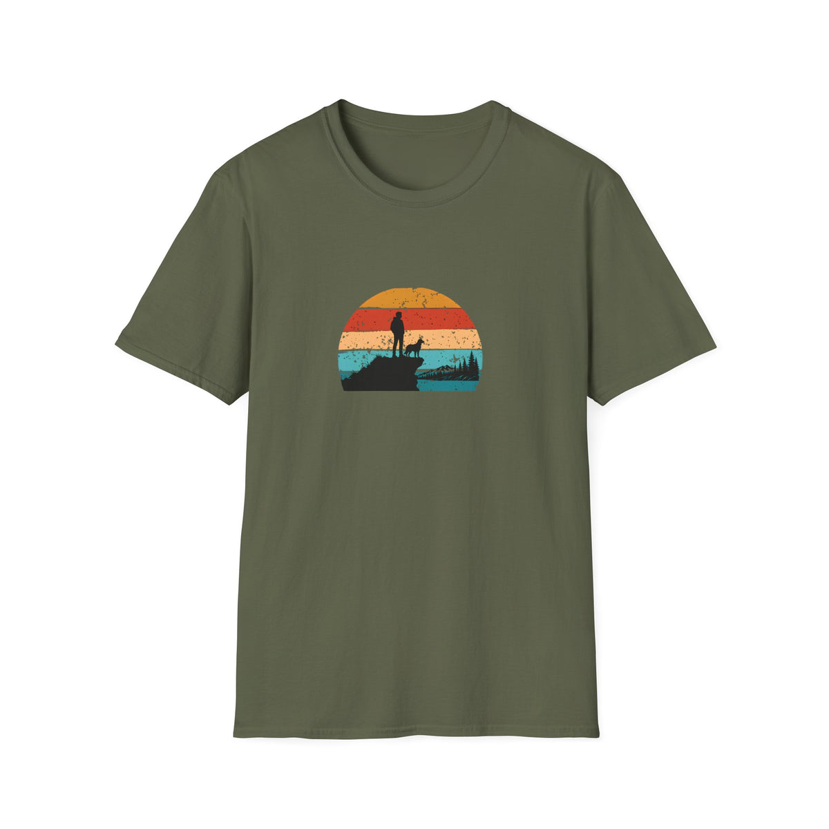 The Best View Comes With a Dog –  Supersoft Unisex T-Shirt