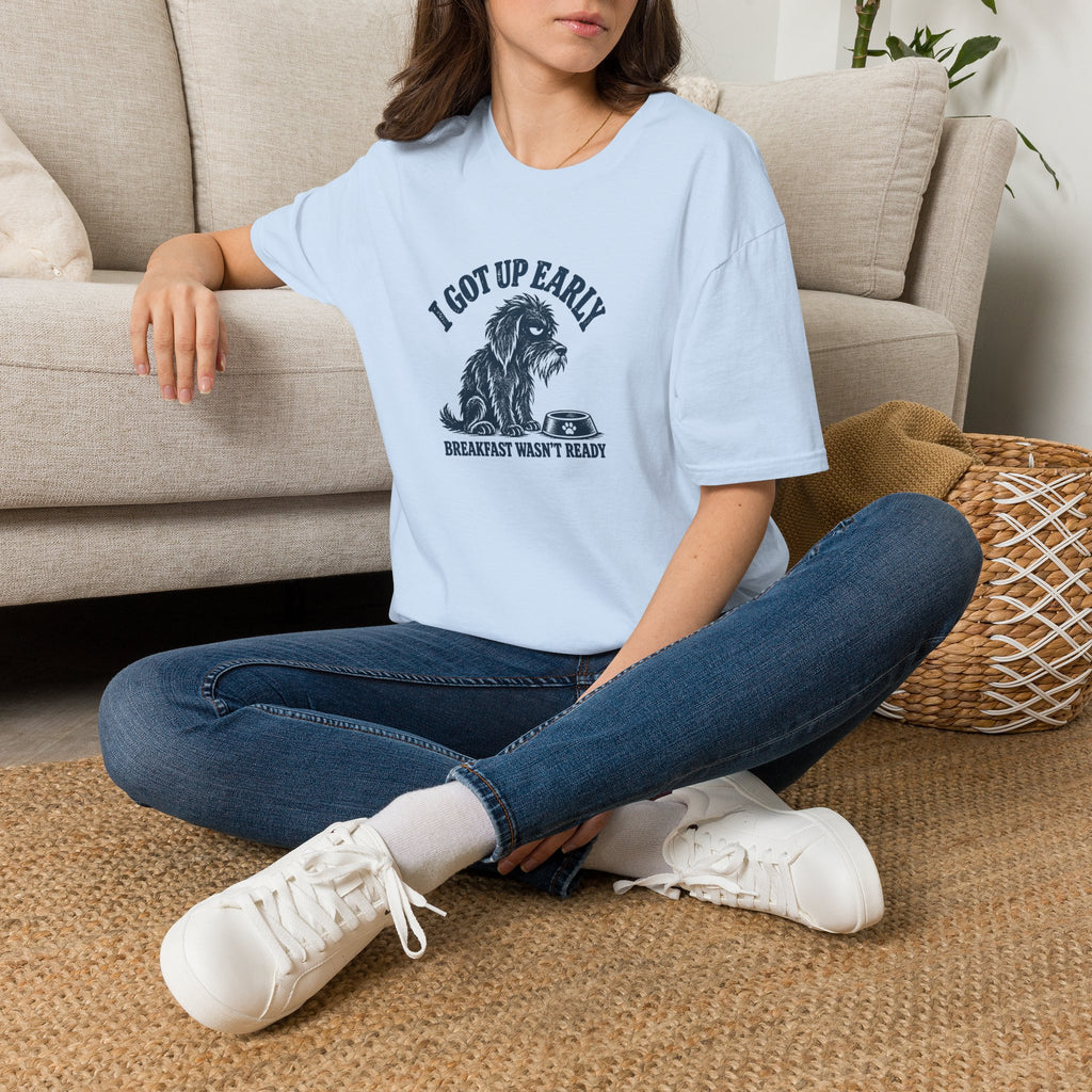 Grumpy Dog - I Got Up Early...Breakfast Wasn’t Ready –  Supersoft Unisex T-Shirt