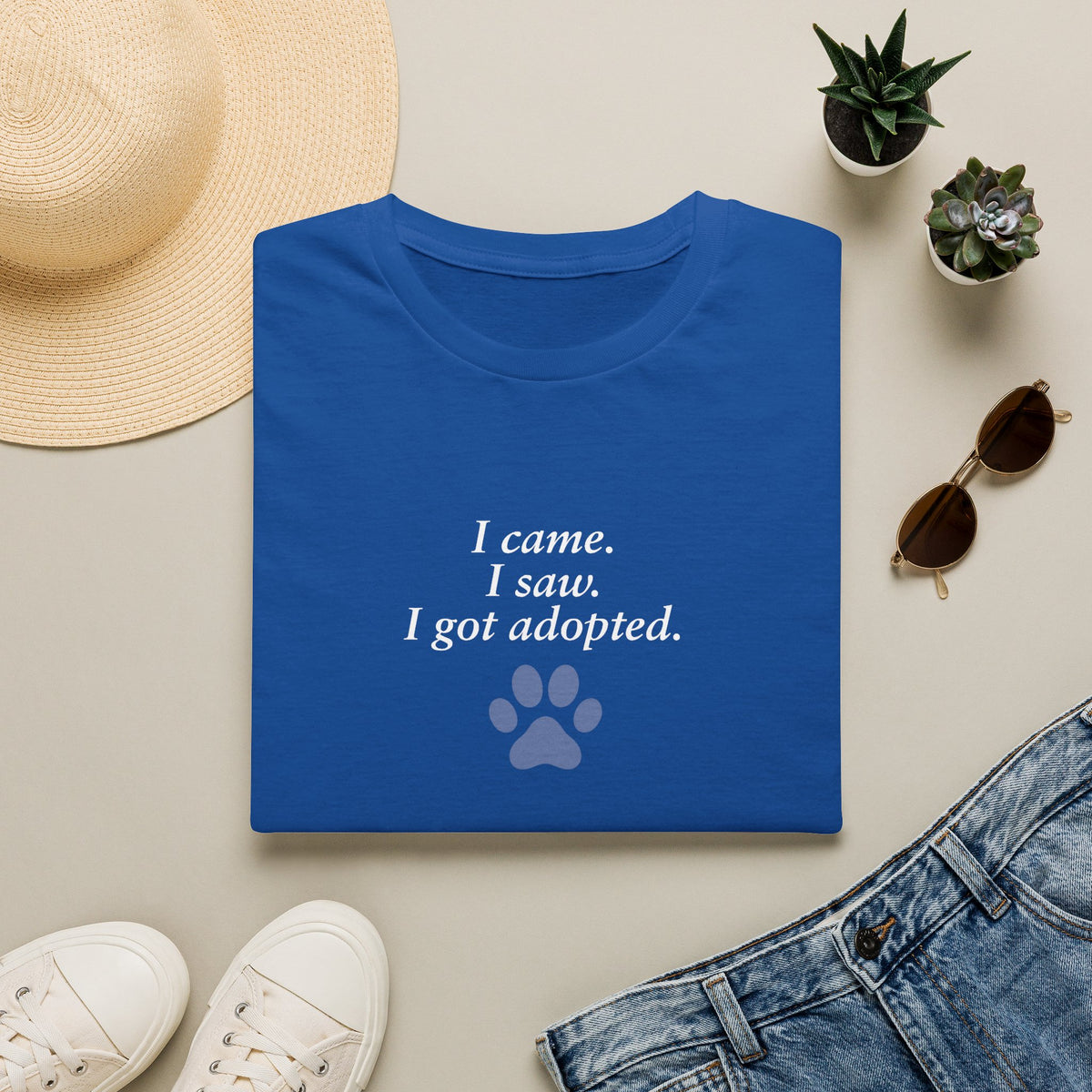 Adopted & Adored – I came. I saw. I got adopted. –  Supersoft Unisex T-Shirt