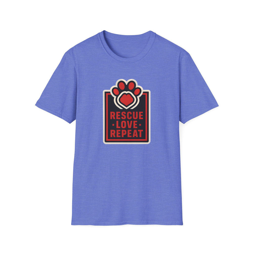 Rescue Love Repeat –  Supersoft Unisex T-Shirt