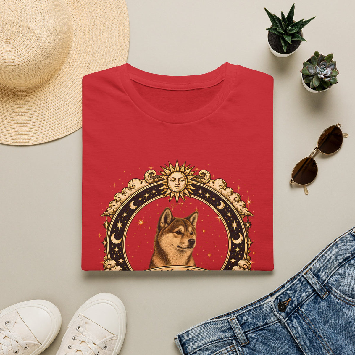 Zodiac Scorpio Shiba Inu - Dog Horoscope Star Sign - Supersoft Unisex Funny T-shirt