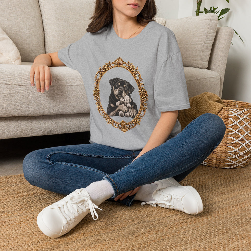 The Gentle Giant – Rottweiler & Teddy Bear - Supersoft Unisex T-shirt