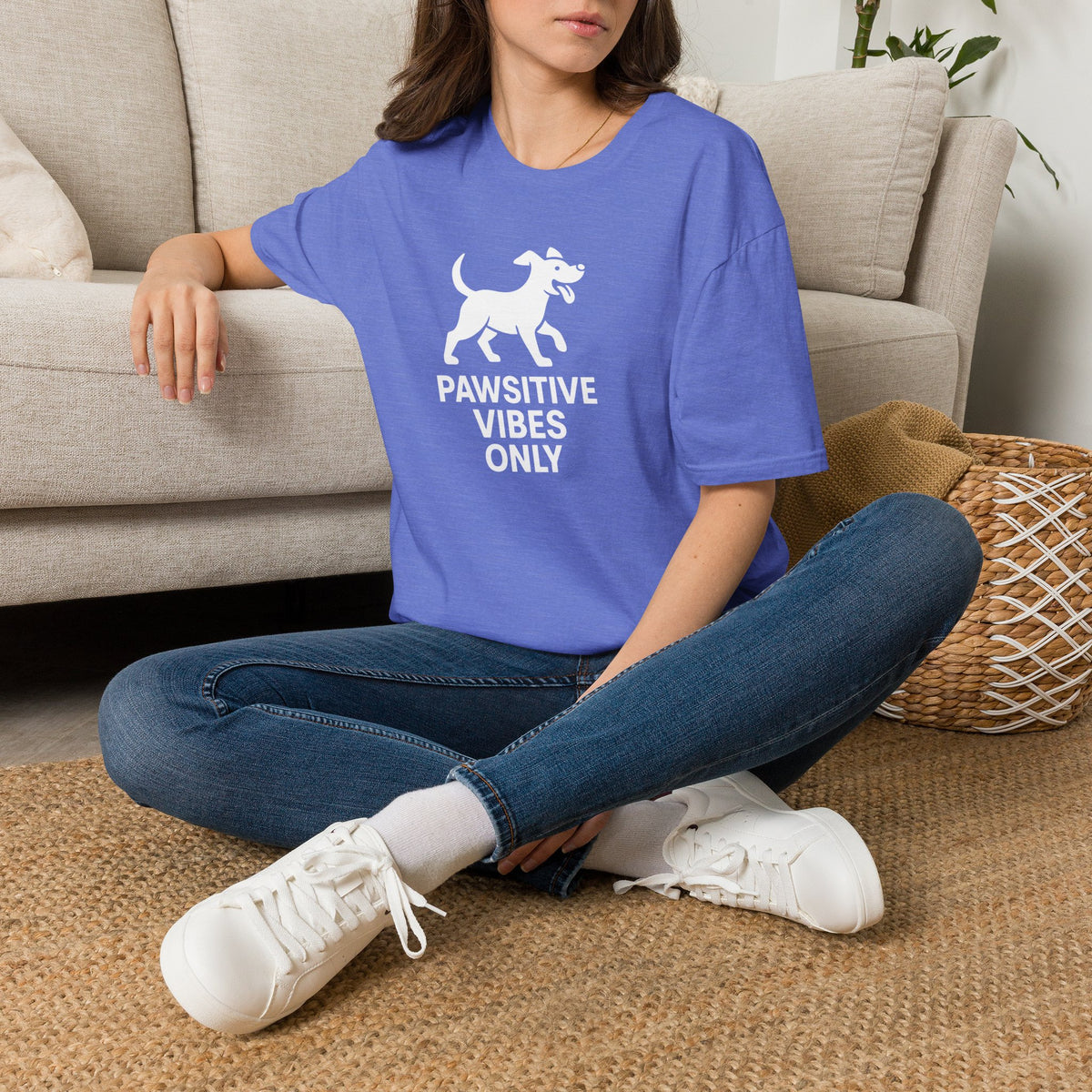 Paw-sitive Vibes Only –  Supersoft Unisex T-Shirt