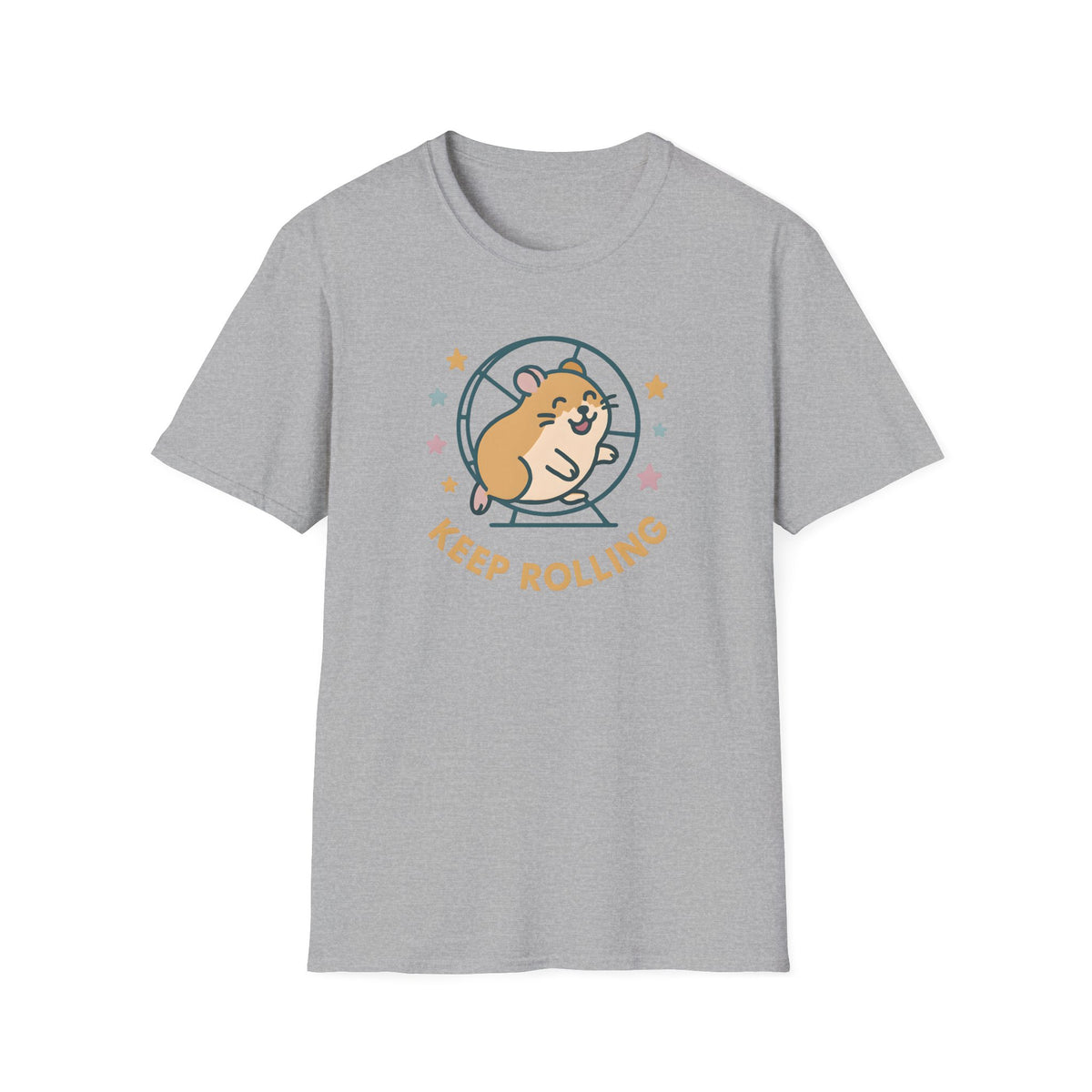 Keep Rolling Hamster –  Supersoft Unisex T-Shirt