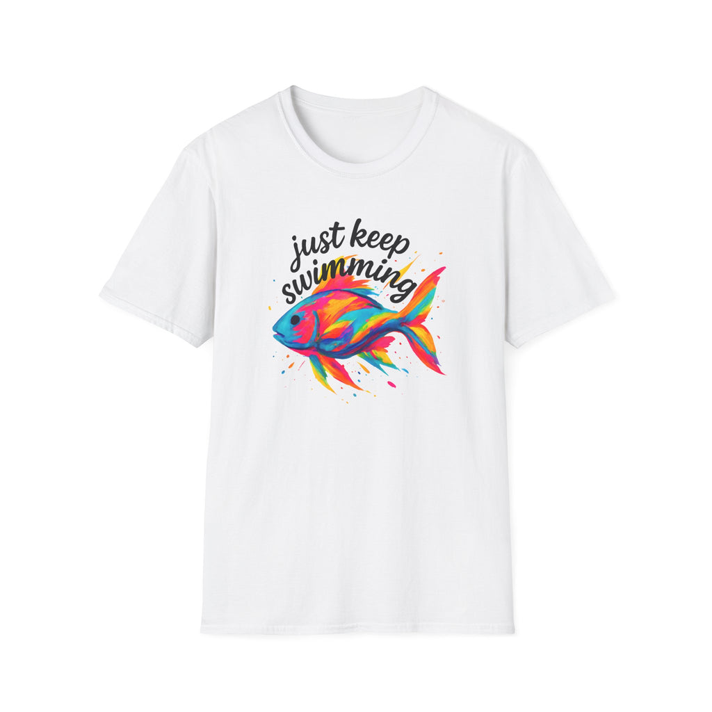 Just Keep Swimming - Goldfish –  Supersoft Unisex T-Shirt