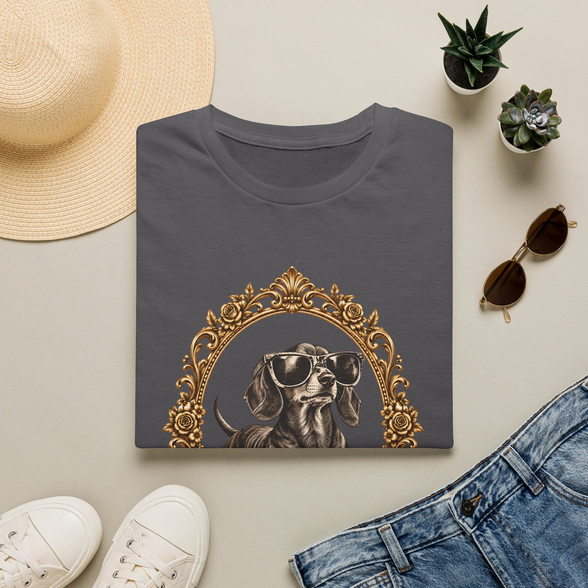 The Duke of Cool – Dachshund - Supersoft Unisex T-shirt