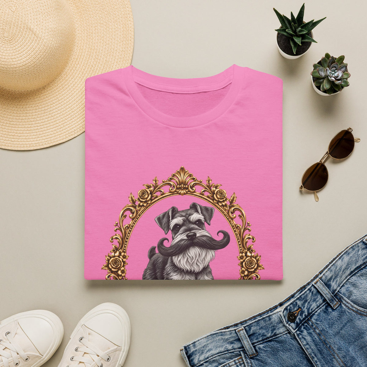 The Distinguished Sir Reginald Whiskers – Miniature Schnauzer - Supersoft Unisex T-shirt
