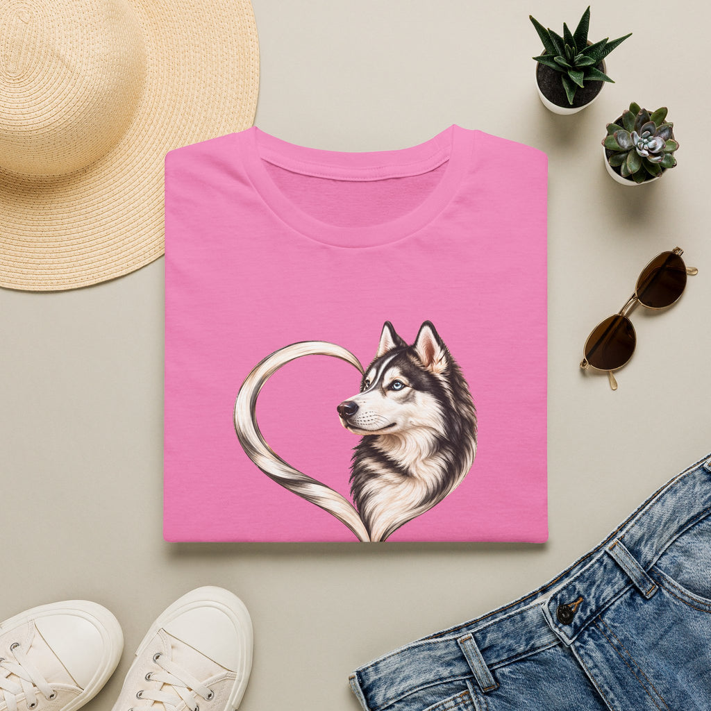 A Heart of Love – Siberian Husky - Supersoft Unisex T-shirt