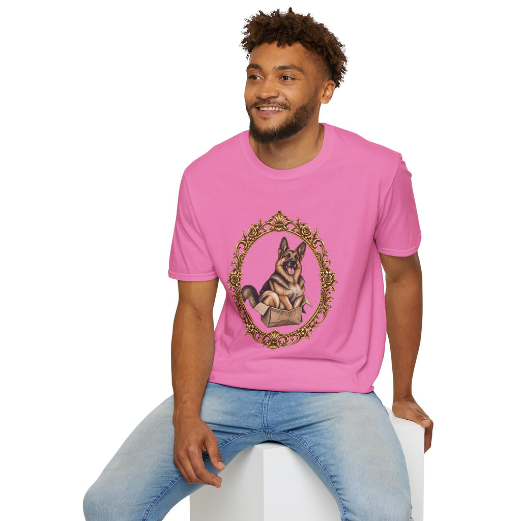 Lord Boxington of the Cardboard Castle – German Shepherd - Supersoft Unisex T-shirt