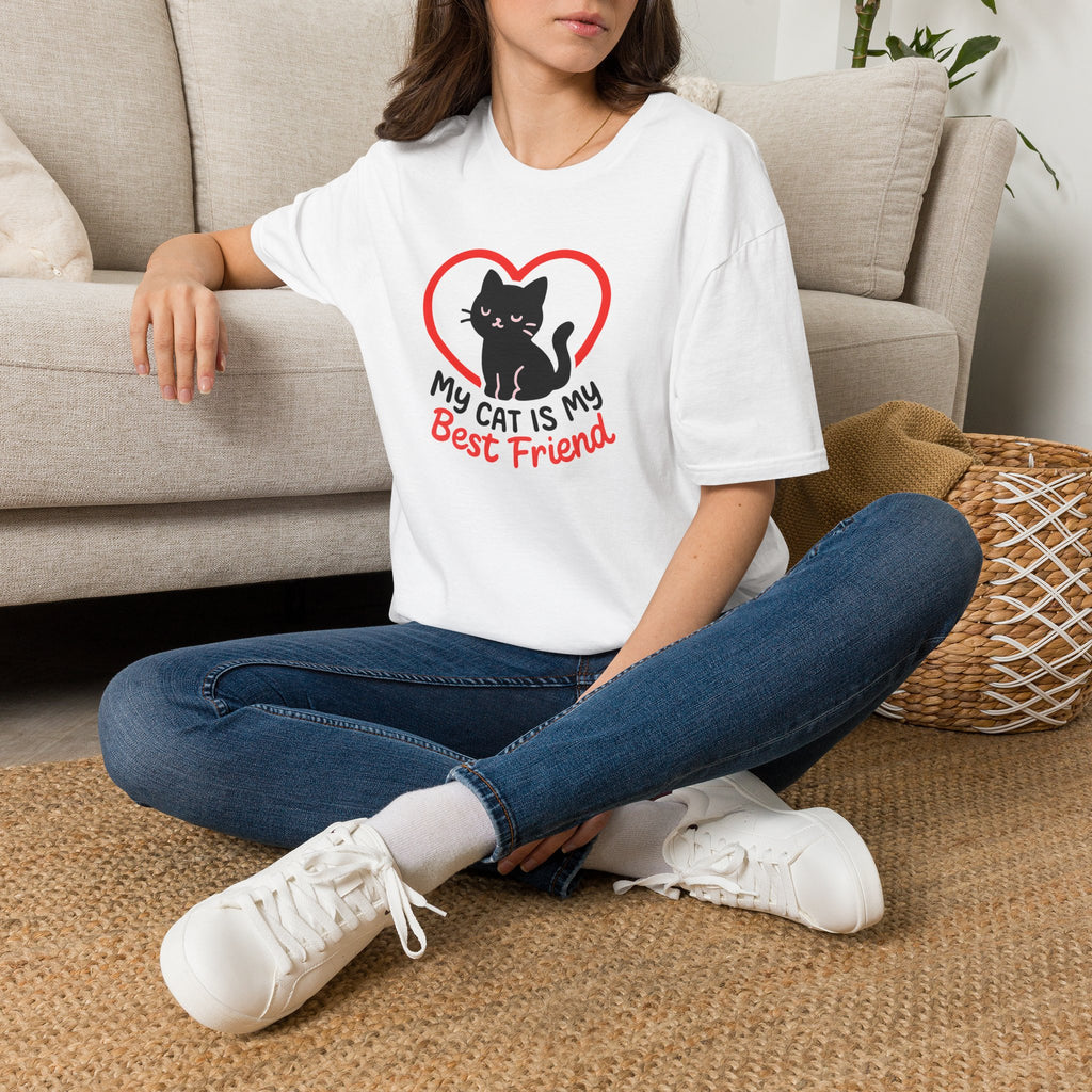 My Cat Is My Best Friend Cat –  Supersoft Unisex T-Shirt