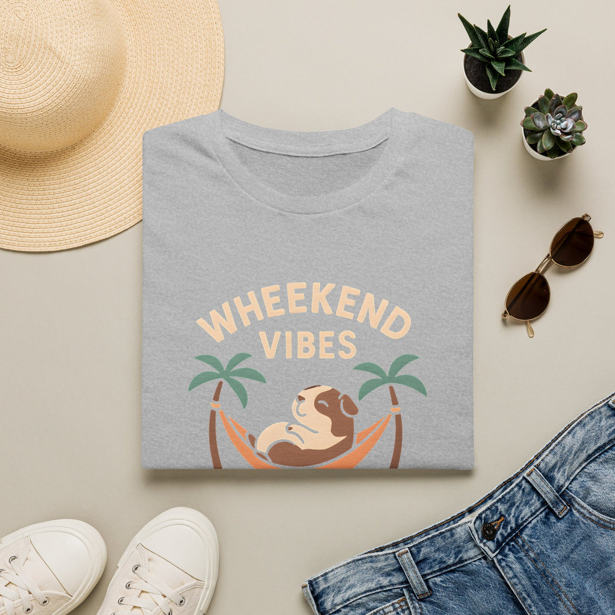 Wheekend Vibes Guinea Pig – Supersoft Unisex T-Shirt