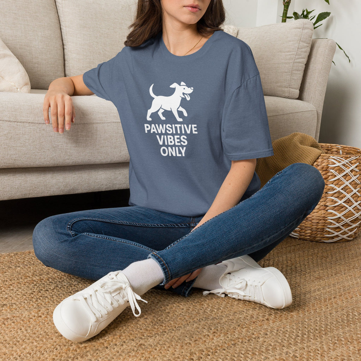 Paw-sitive Vibes Only –  Supersoft Unisex T-Shirt