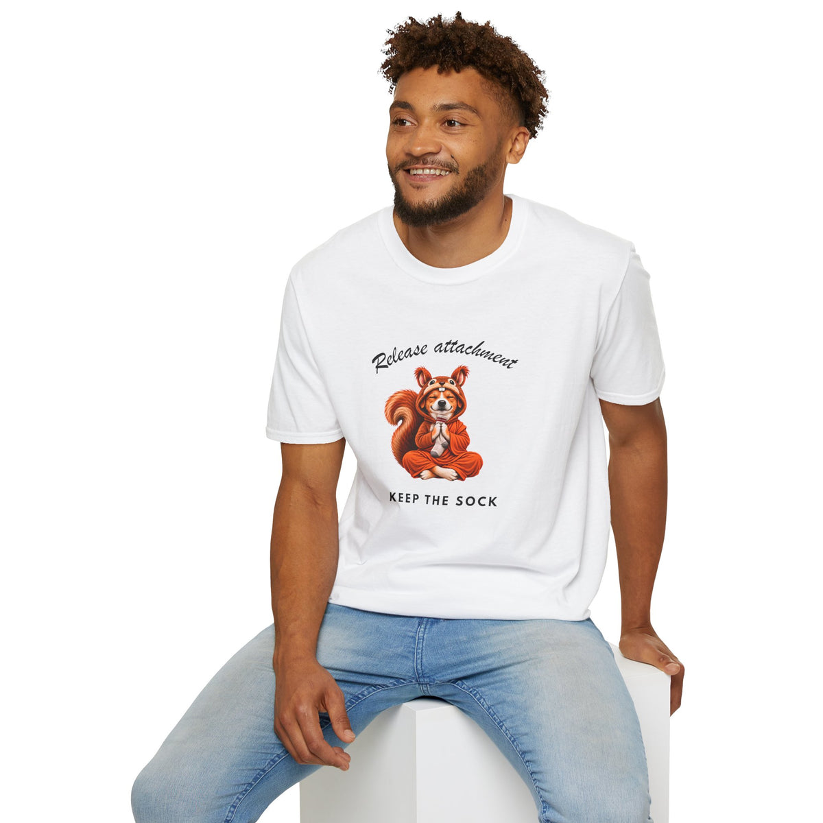 Good Boy's Guide to Enlightenment – Release Attachment, Keep the Sock –  Supersoft Unisex T-Shirt
