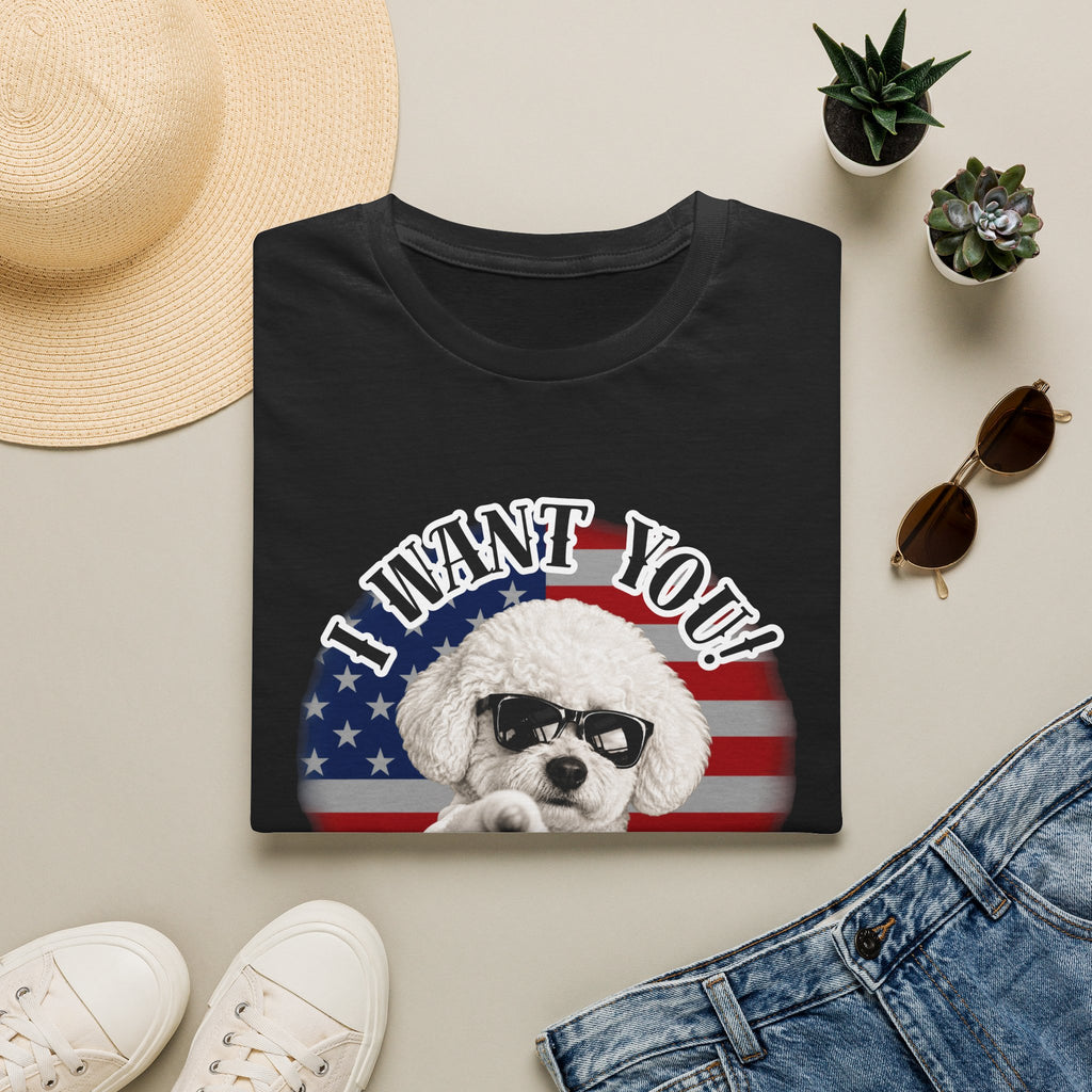 I WANT YOU!...To Pay the Cheese Tax! – Bichon Frise - Supersoft Unisex T-shirt