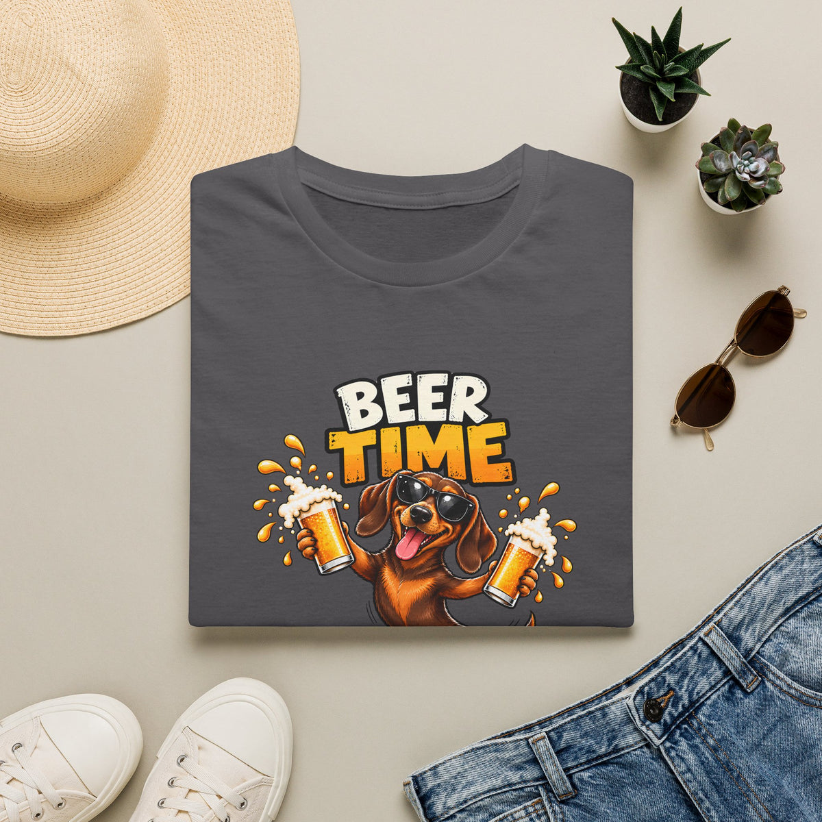 Beer Time, Madafakas! – Dachshund - Supersoft Unisex T-shirt