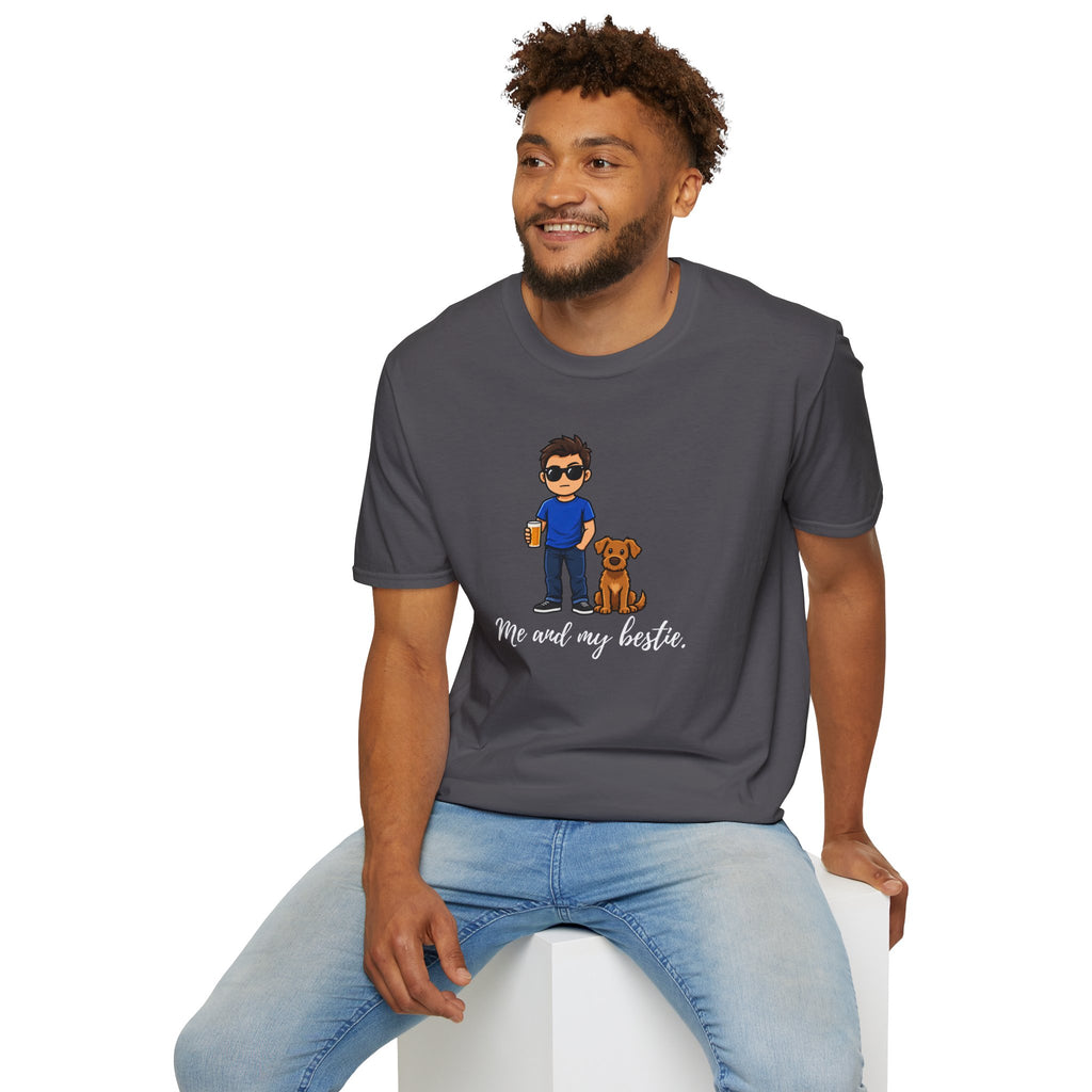 Beer, Dogs and Dudes - Me and My Bestie - Supersoft Unisex T-shirt