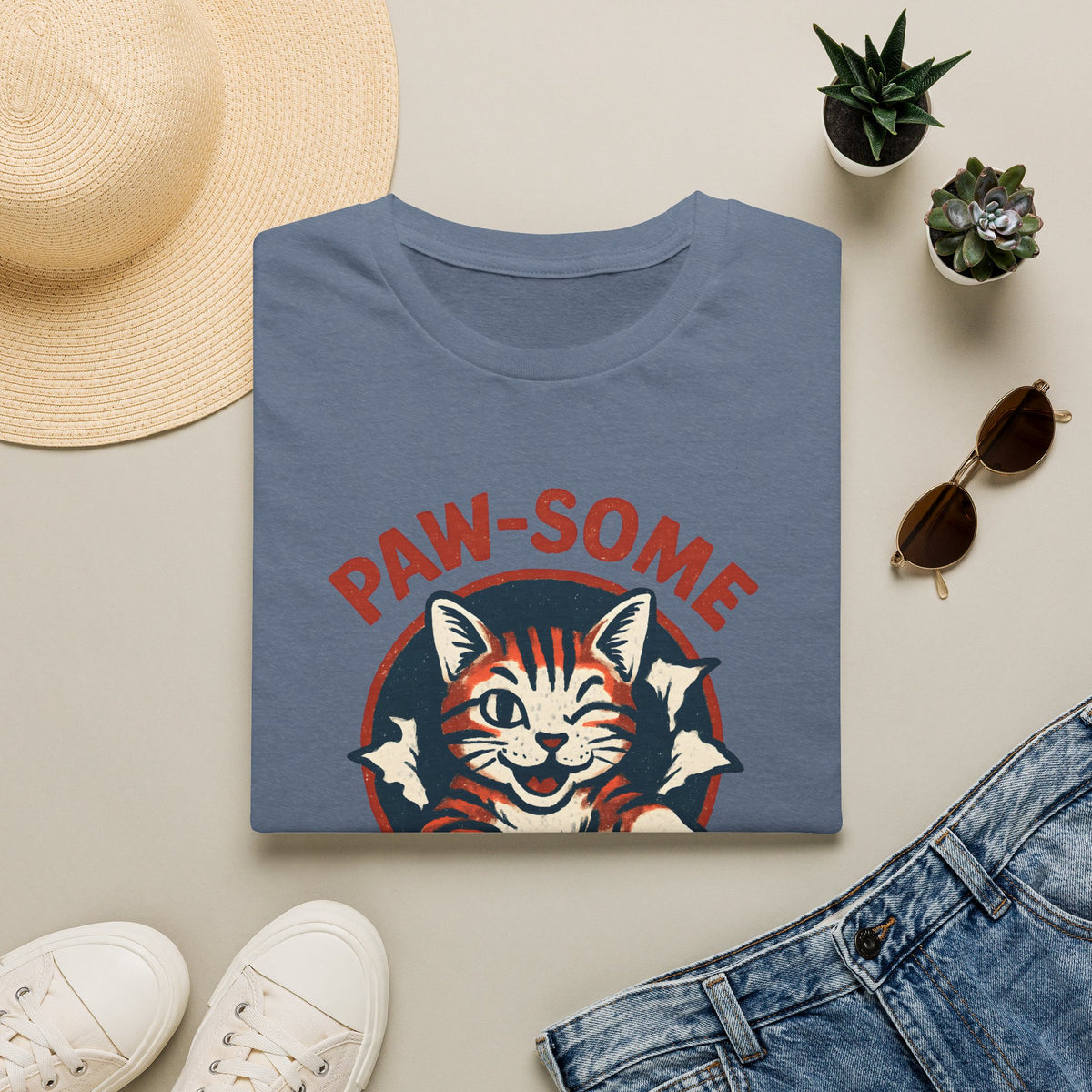 Paw-some Cat –  Supersoft Unisex T-Shirt