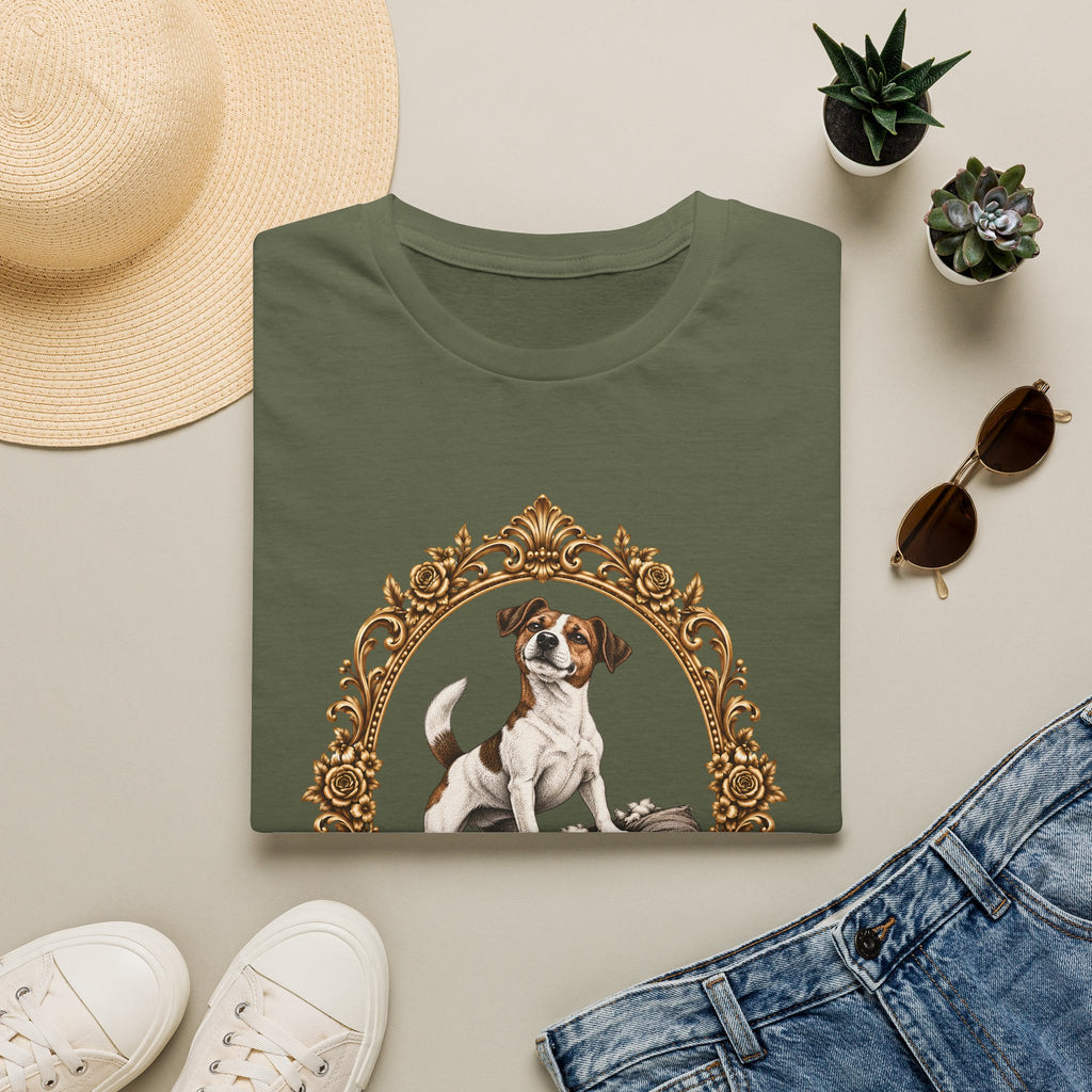 Sir Jack of the Shredded Cushion – Jack Russell - Supersoft Unisex T-shirt