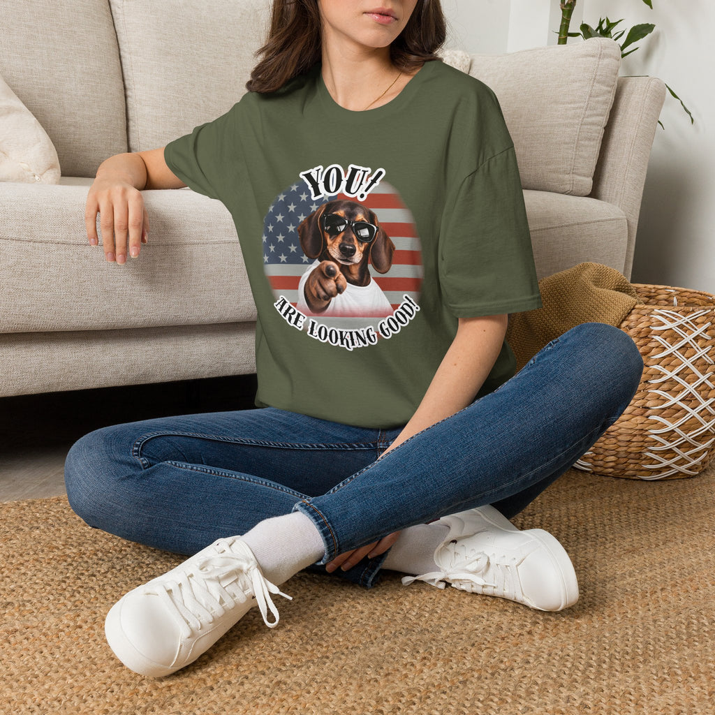 YOU!...Are Looking Good! – Dachshund - Supersoft Unisex T-shirt