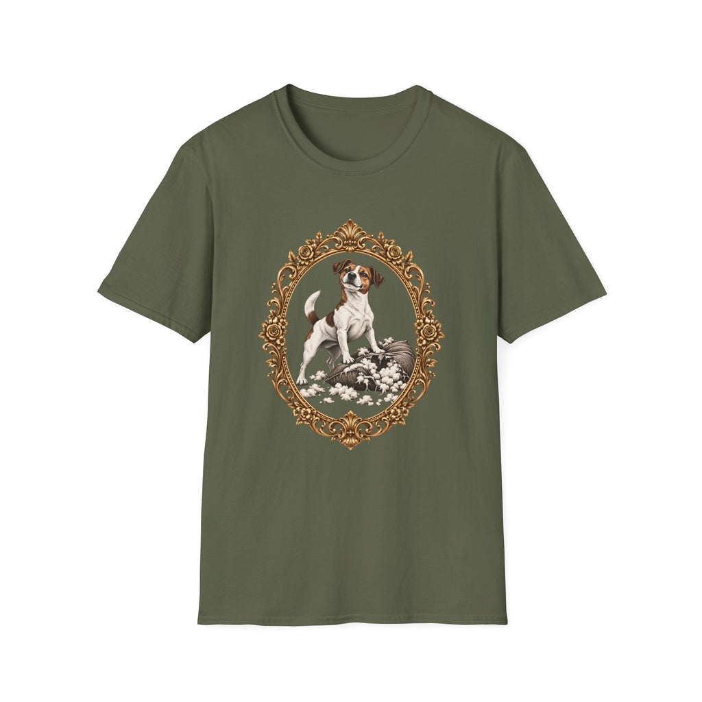 Sir Jack of the Shredded Cushion – Jack Russell - Supersoft Unisex T-shirt