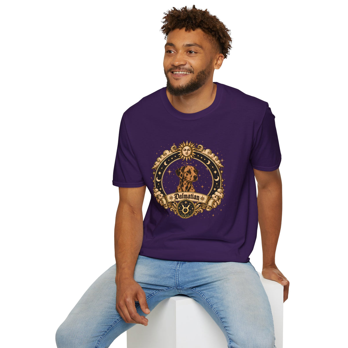 Zodiac Taurus Dalmatian - Dog Horoscope Star Sign - Supersoft Unisex T-shirt