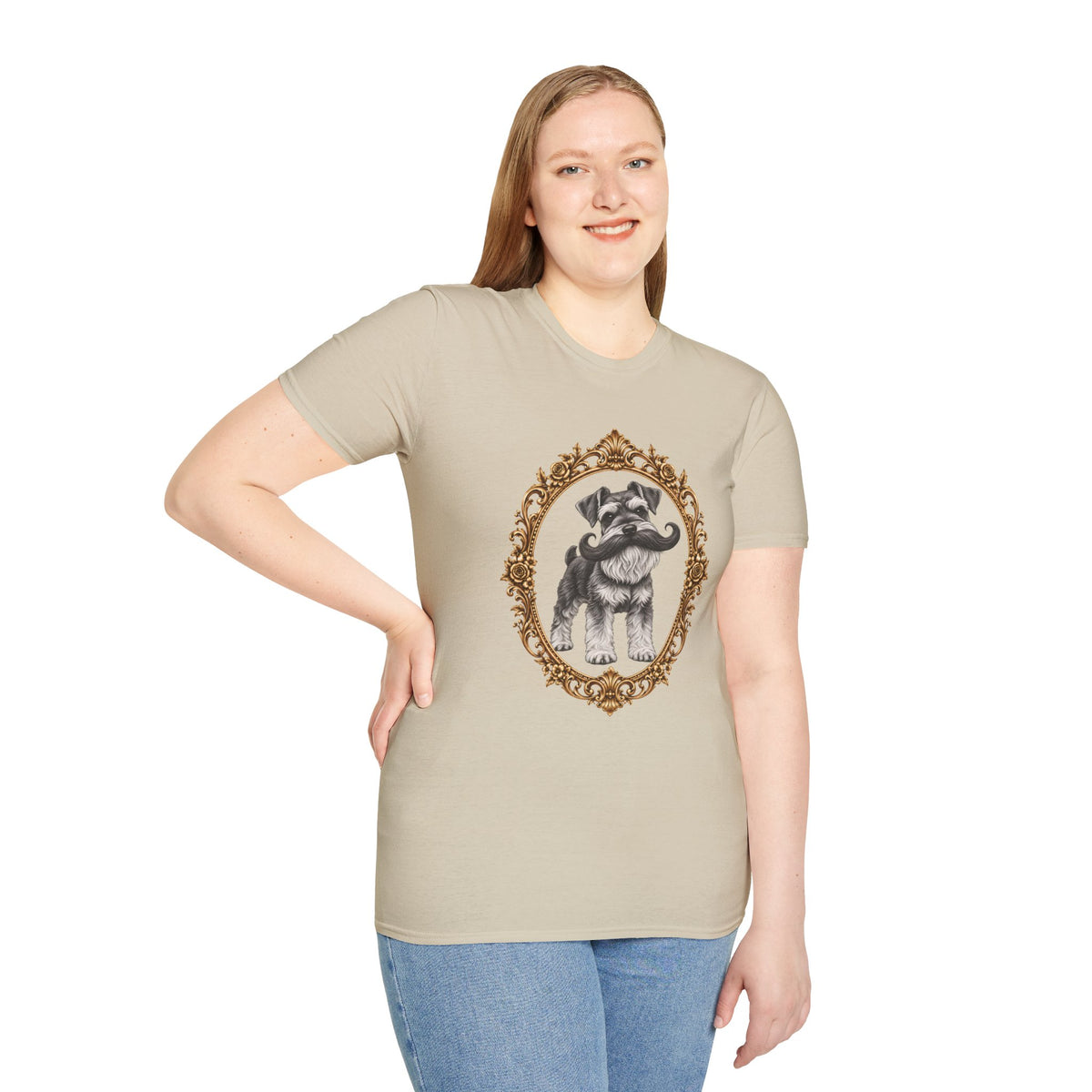 The Distinguished Sir Reginald Whiskers – Miniature Schnauzer - Supersoft Unisex T-shirt